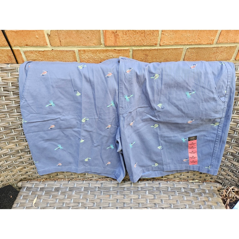 Foundry Supply Co Comfort Stretch Shorts Mens 54 Vint Indigo Fish Lures